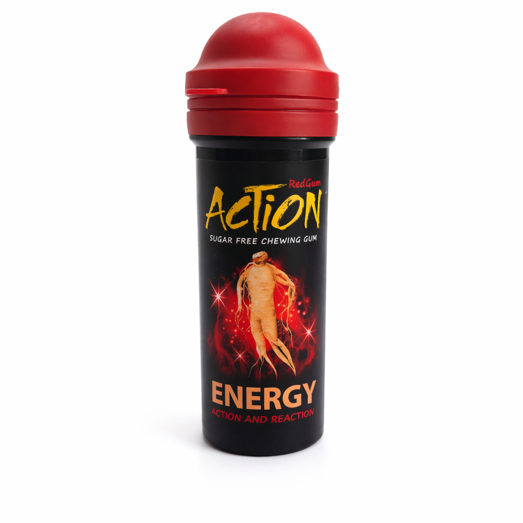 Жевательная резинка ACTION CHEWING GUM(24xBOX) ENERDGY