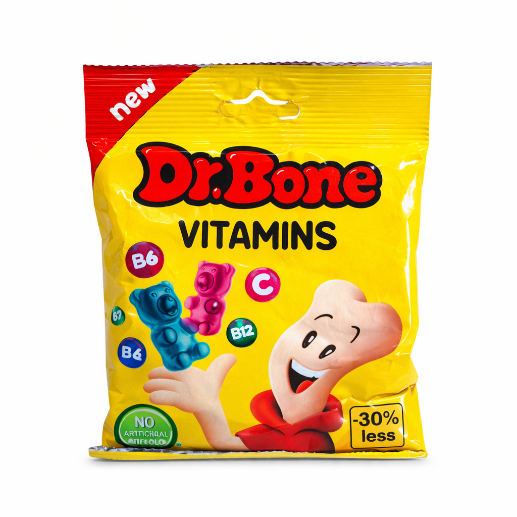 Жевательный мармелад DR.BONE JELLY GUM(50G)0%SUGAR+FRUITS