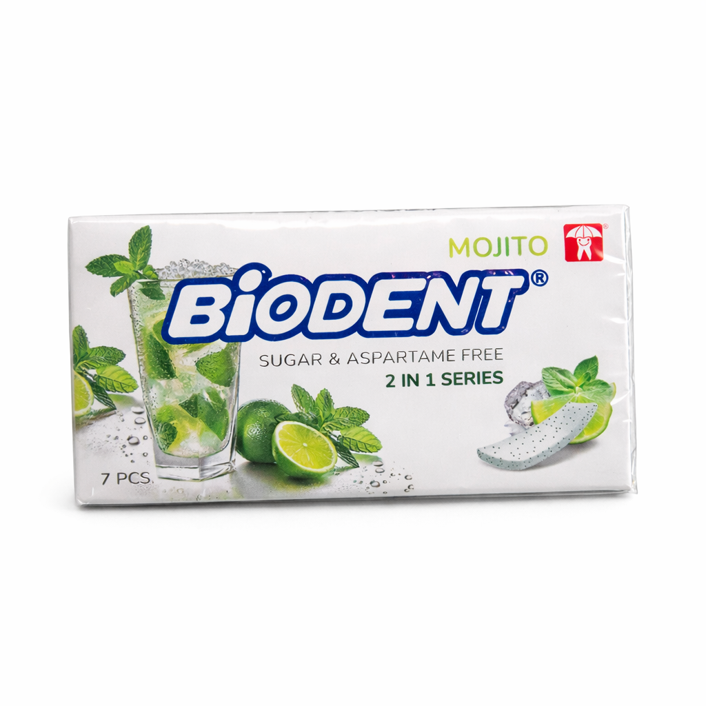 Жевательная резинка BIODENT CHEWING GUM (7xMINI STICK) MOJITO