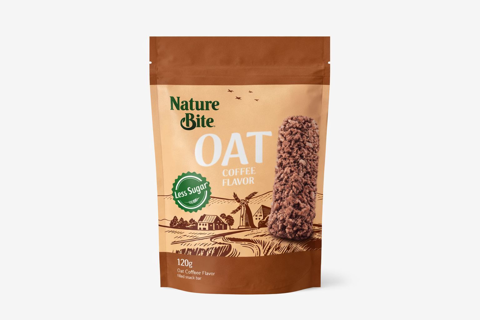 Oвсяные батончики С КАКАО СО ВКУСОМ ШОКОЛАДА/NATURE BITE OAT CHOCO(120GR)CHOCOLATE